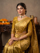 MIMOSA Olive Saree Saree — pose 8 styling detail