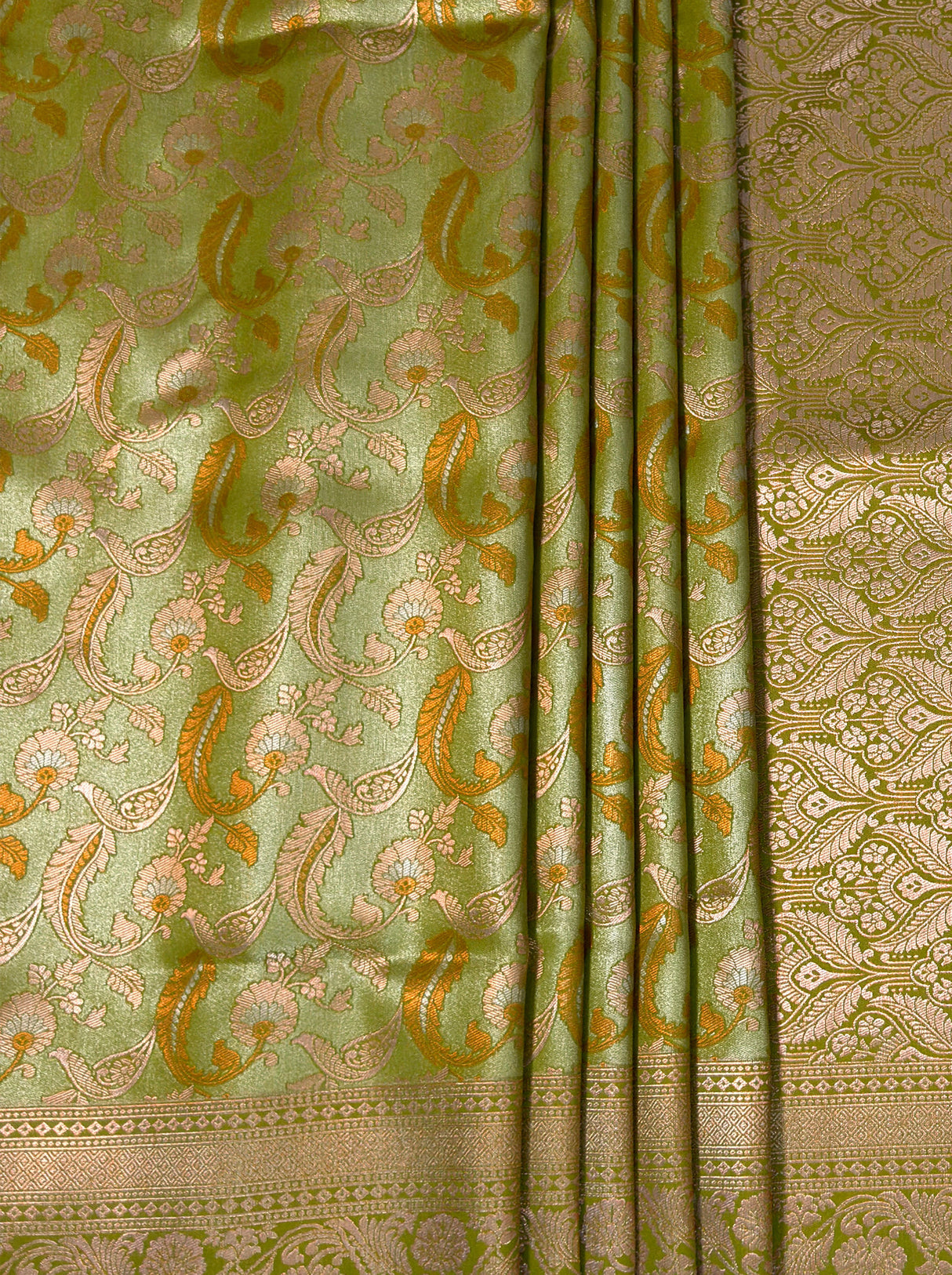 MIMOSA Olive Saree Saree — fleets shot full lifestyle