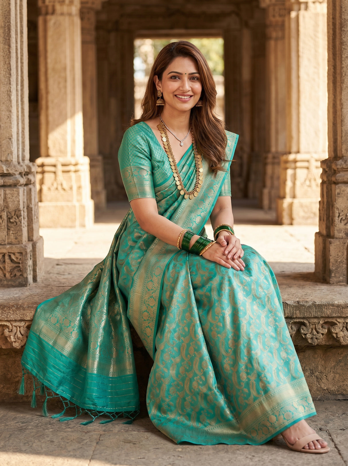 MIMOSA Rama Saree Saree — pose 8 styling detail