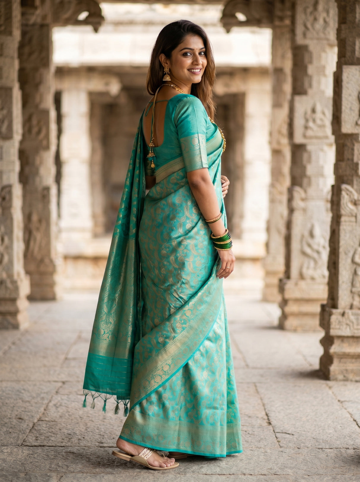 MIMOSA Rama Saree Saree — pose 9 styling detail