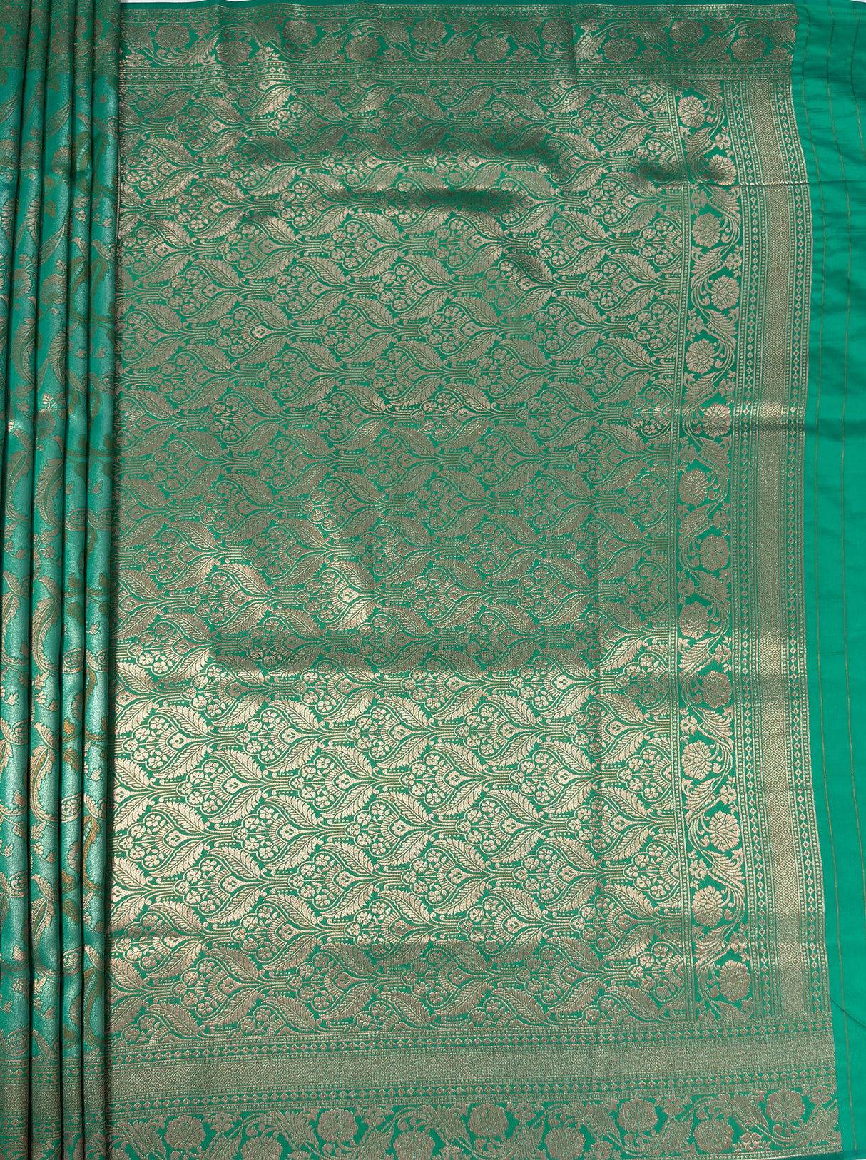 MIMOSA Rama Saree Saree — pallu and zari work detail