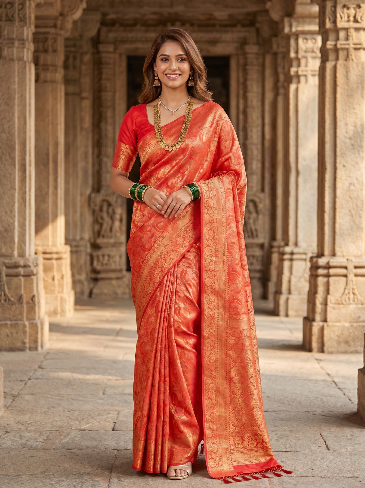 Strawberry  Saree