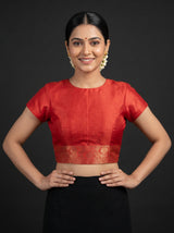 MIMOSA Strawberry Saree Saree — blouse close-up