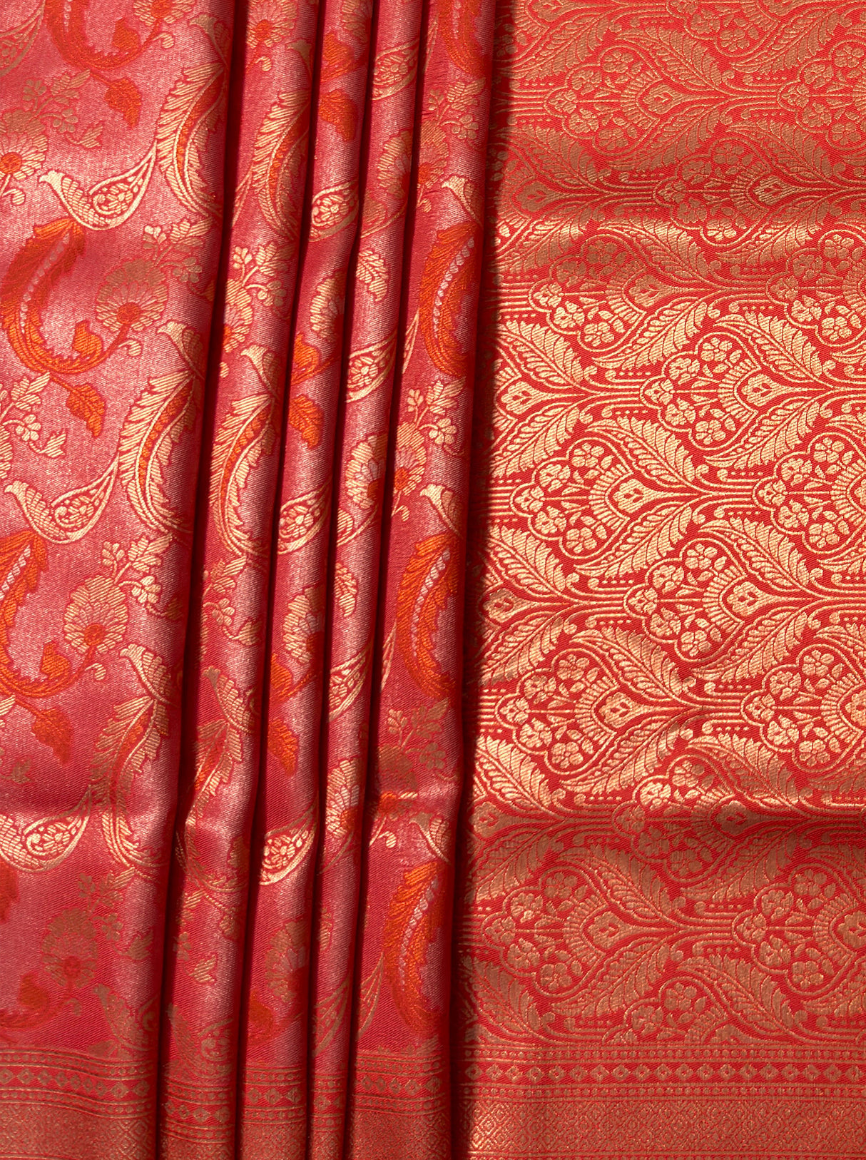 MIMOSA Strawberry Saree Saree — fleets shot full lifestyle