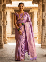 Violet  Saree