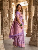 MIMOSA Violet Saree Saree — pose 9 styling detail