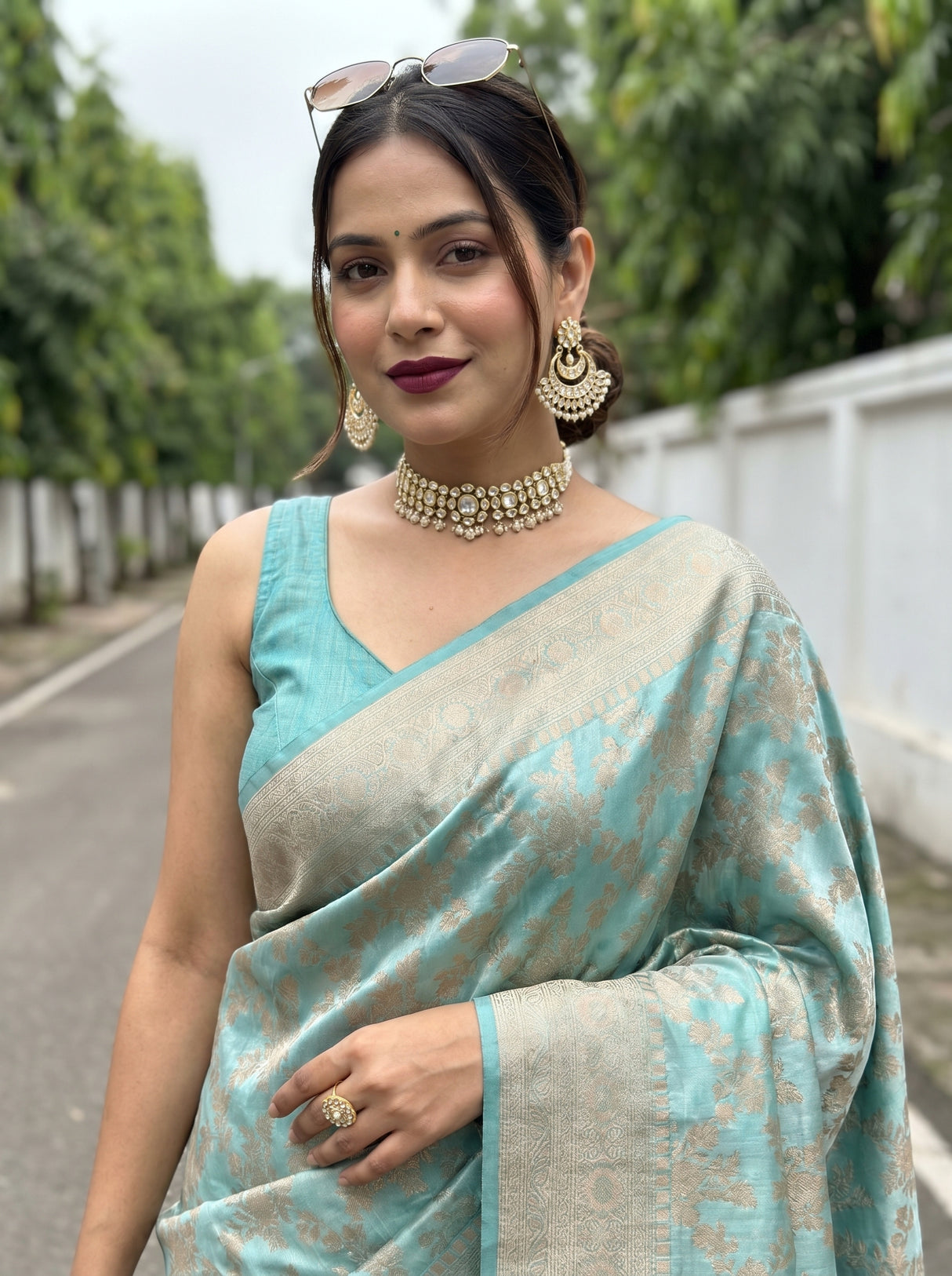 MIMOSA Saree Saree — pose 10 styling detail