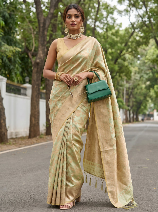 MIMOSA Saree Saree — front view on mannequin