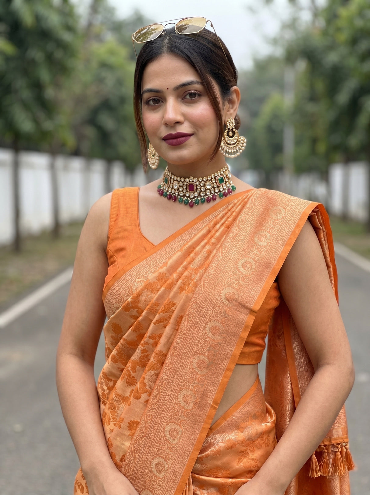 MIMOSA Saree Saree — pose 10 styling detail