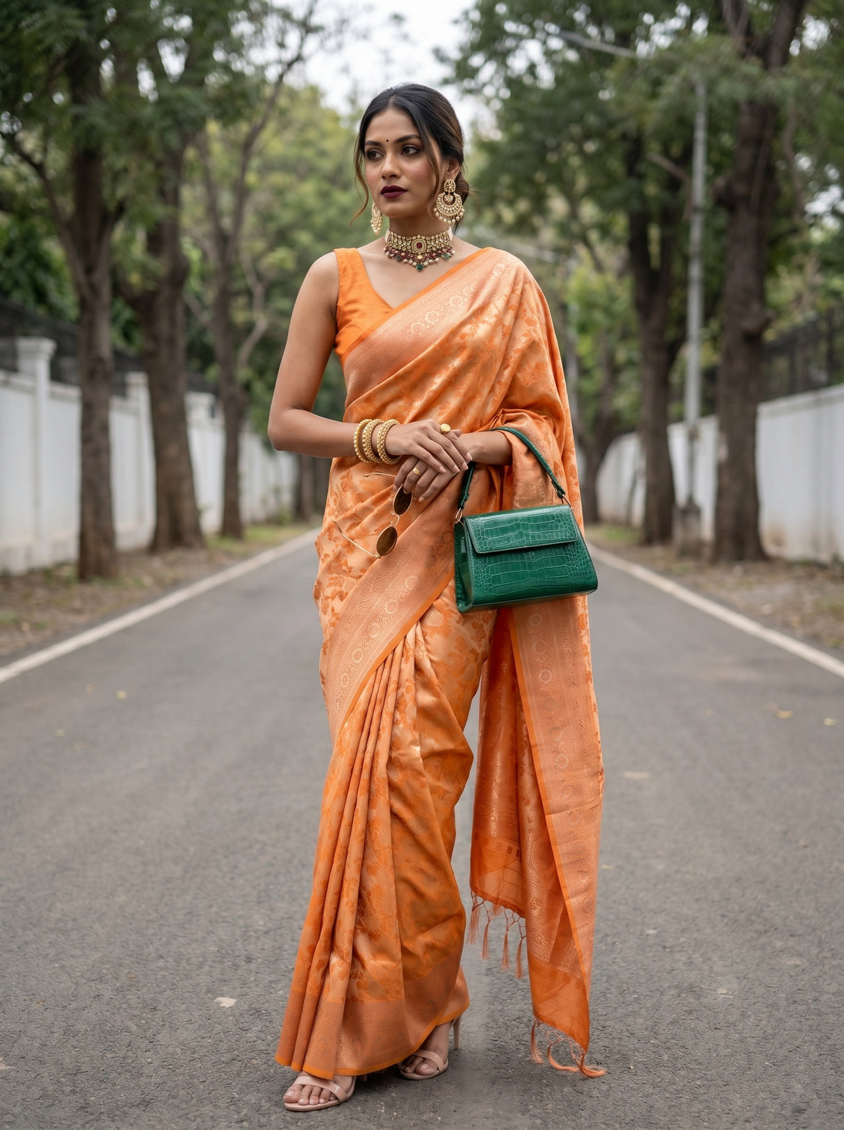MIMOSA Saree Saree — pose 5 styling detail