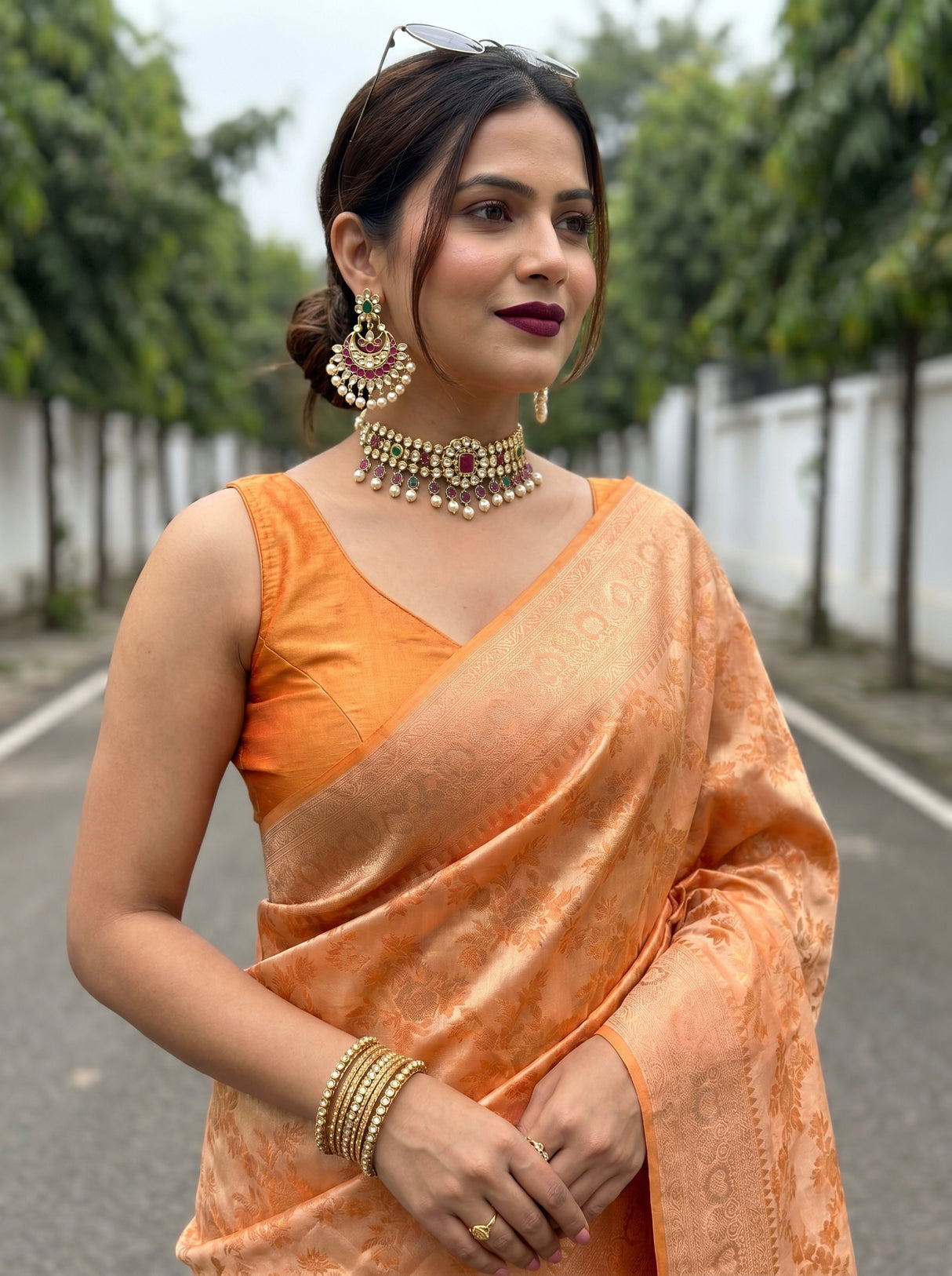 MIMOSA Saree Saree — pose 10 styling detail