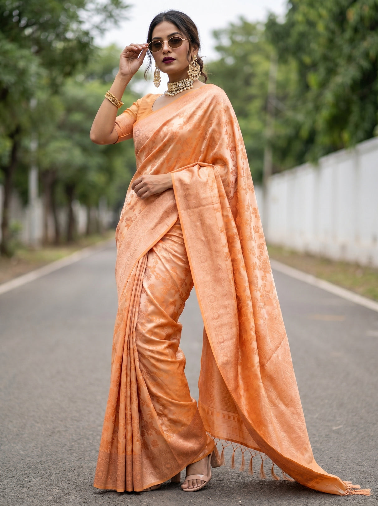 MIMOSA Saree Saree — pose 4 styling detail