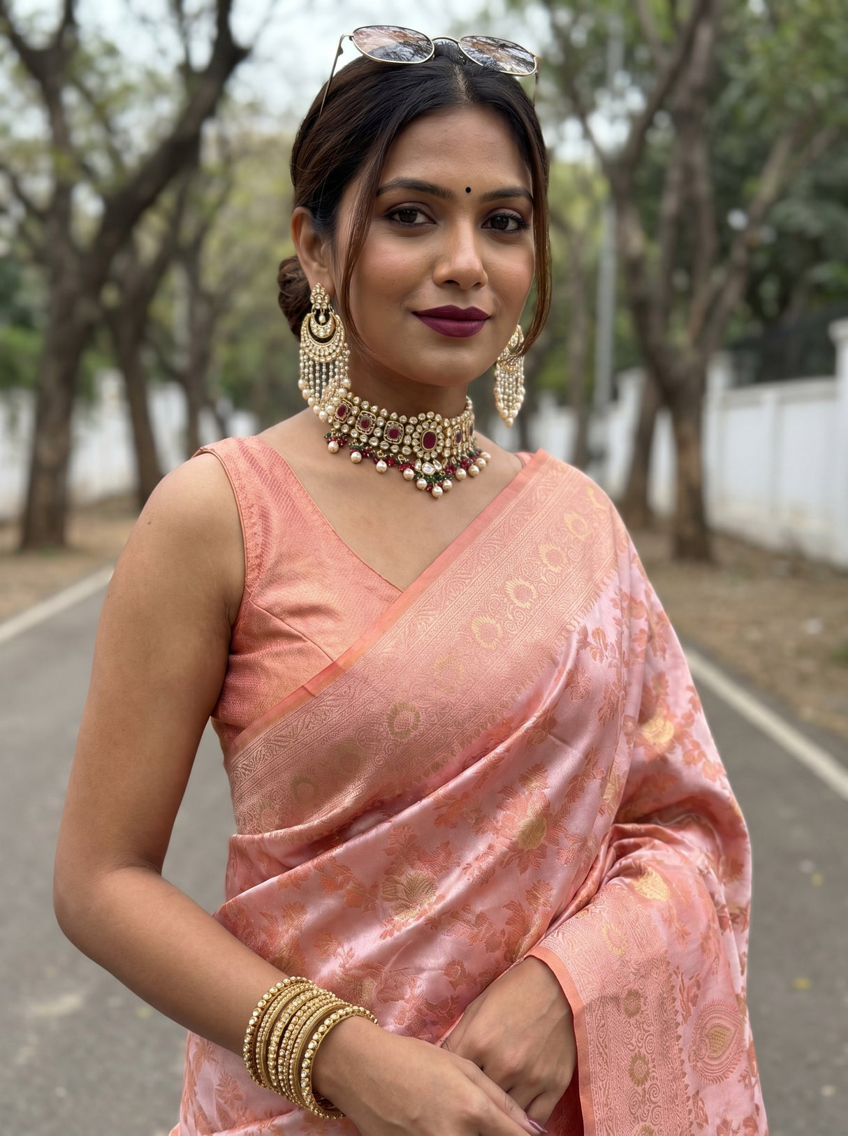 MIMOSA Saree Saree — pose 10 styling detail
