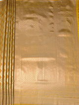 MIMOSA Mustard Kanjivaram Art Silk Saree — pallu and zari work detail