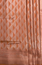 MIMOSA Orange Kanjivaram Art Silk Saree — fleets shot full lifestyle