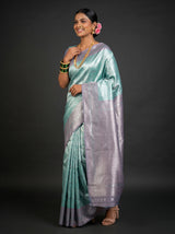 MIMOSA Rama Kanjivaram Art Silk Saree — Full View
