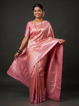 MIMOSA Strawberry Kanjivaram Art Silk Saree — Pallu detail