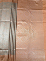 MIMOSA Chikoo Kanjivaram Art Silk Saree — Pallu End Detail