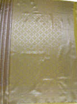 MIMOSA Mustard Kanjivaram Art Silk Saree — pallu and zari work detail