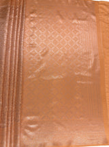 MIMOSA Peach Kanjivaram Art Silk Saree — pallu and zari work detail