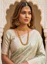 MIMOSA Pink Kanjivaram Art Silk Saree — pose 10 styling detail