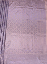MIMOSA Violet Kanjivaram Art Silk Saree — pallu and zari work detail