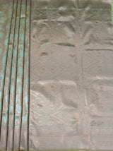 MIMOSA Olive Kanjivaram Art Silk Saree — pallu and zari work detail