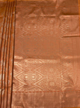 MIMOSA Orange Kanjivaram Art Silk Saree — pallu and zari work detail