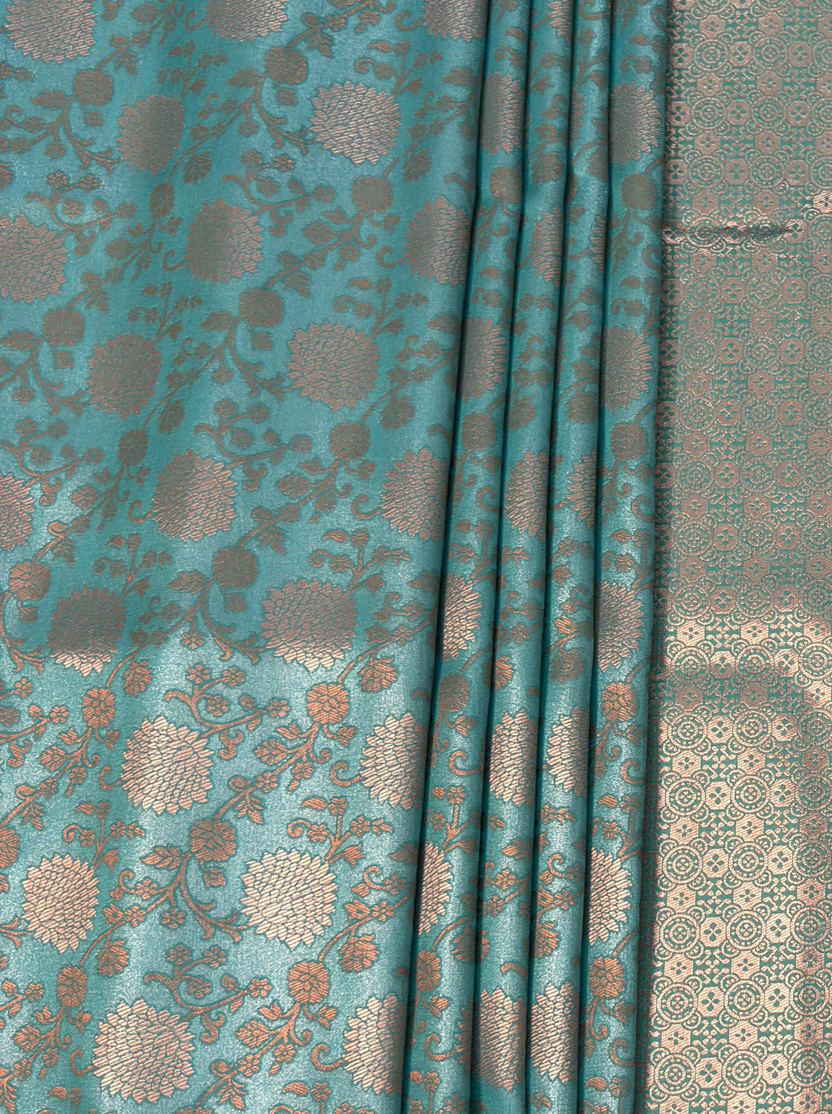 MIMOSA Ananda Kanjivaram Art Silk Saree — Pallu Detail