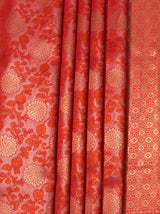 MIMOSA Strawberry Kanjivaram Art Silk Saree — fleets shot full lifestyle