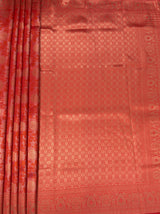 MIMOSA Strawberry Kanjivaram Art Silk Saree — pallu and zari work detail