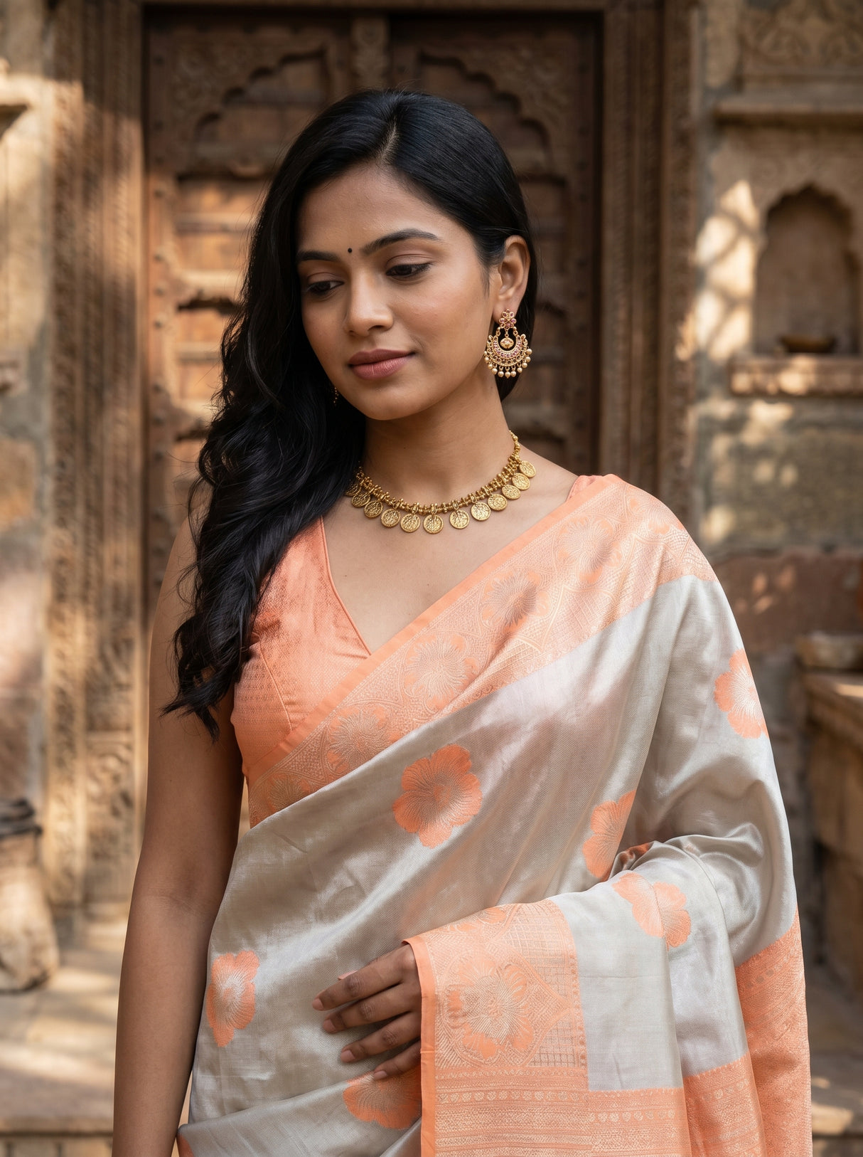 MIMOSA Saree Saree — pose 10 styling detail
