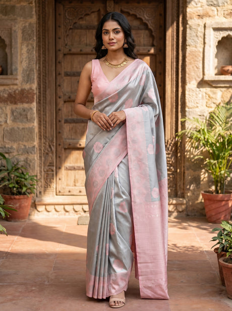 MIMOSA Saree Saree — front view on mannequin