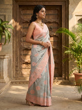 MIMOSA Saree Saree — pose 3 styling detail