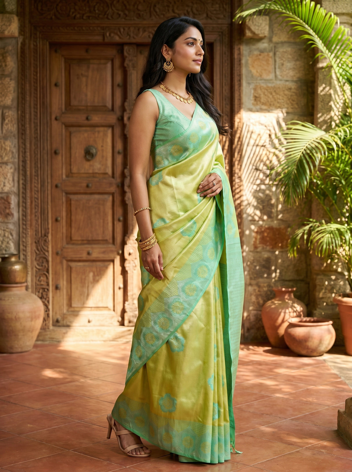 MIMOSA Saree Saree — pose 3 styling detail