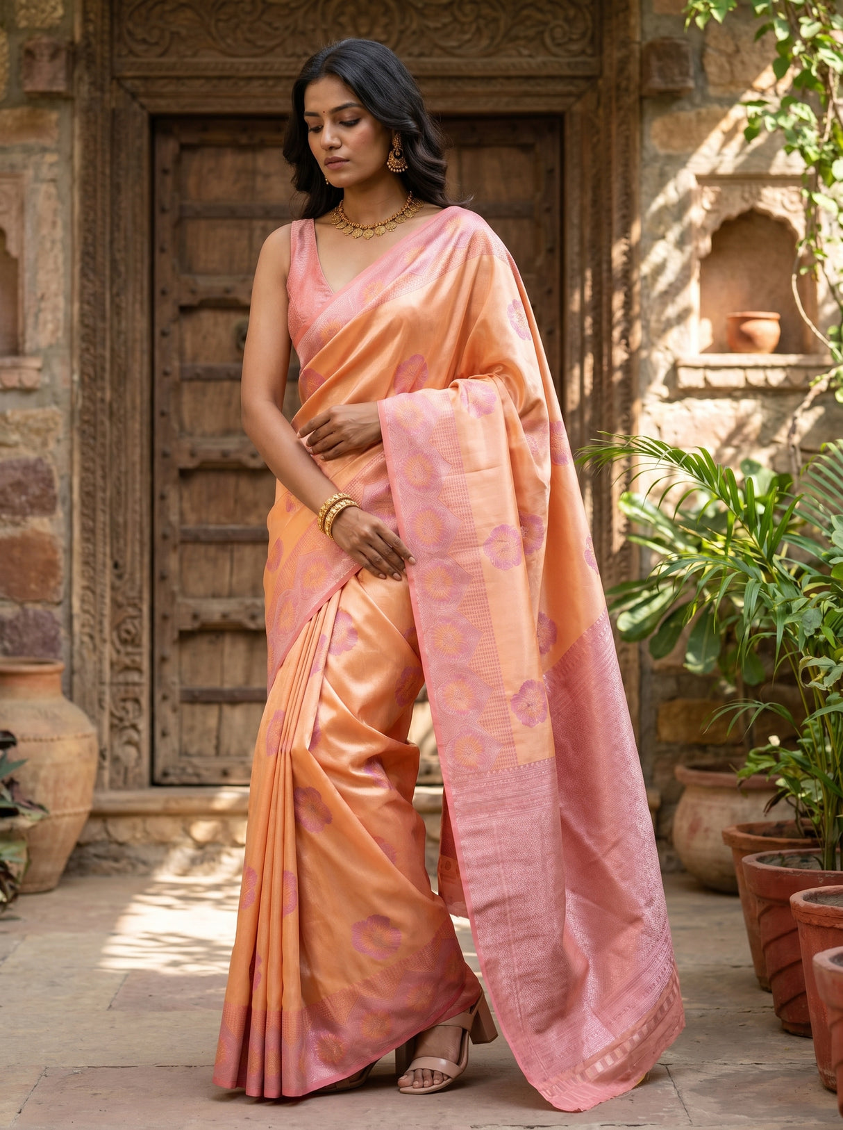 MIMOSA Saree Saree — pose 4 styling detail