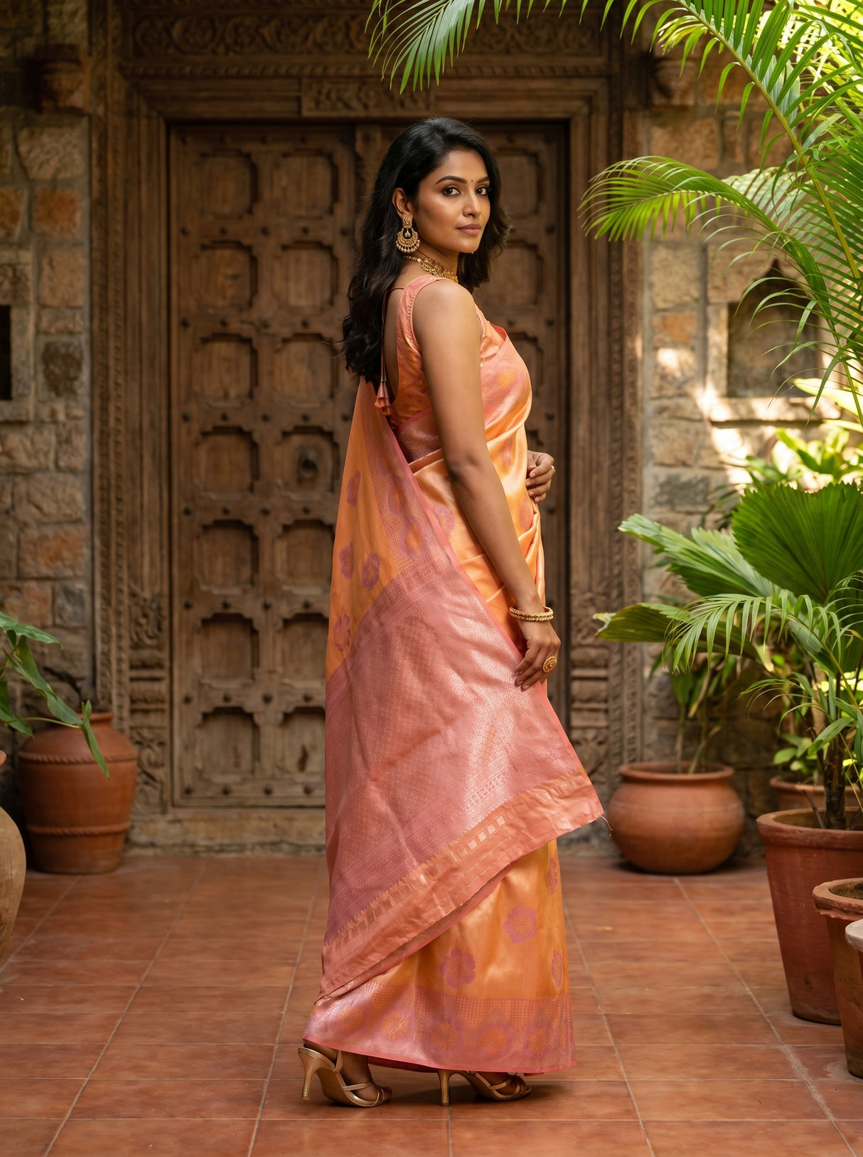 MIMOSA Saree Saree — pose 5 styling detail