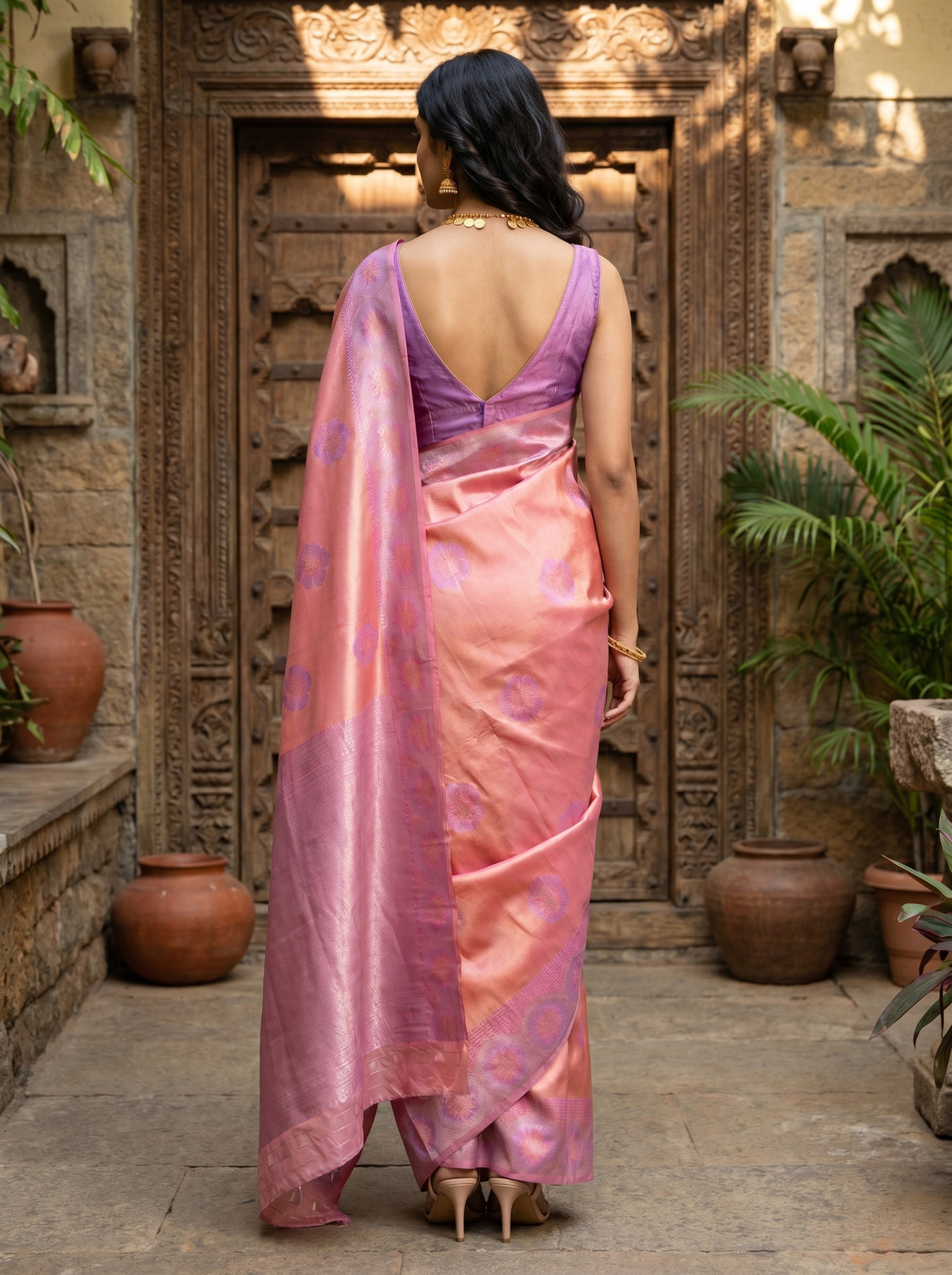 MIMOSA Saree Saree — pose 2 styling detail