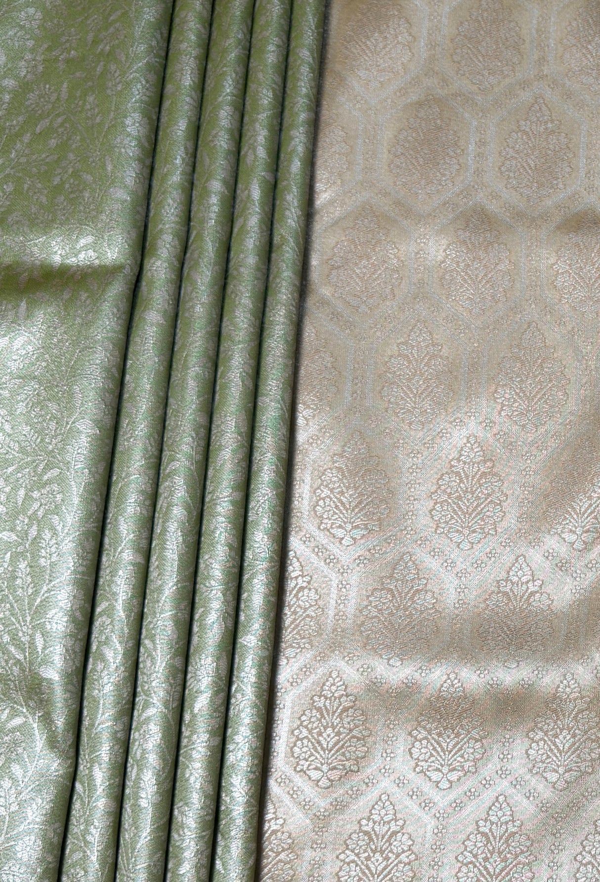 MIMOSA Olive Kanjivaram Art Silk Saree — fleets shot full lifestyle
