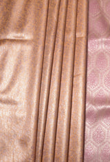 MIMOSA Peach Kanjivaram Art Silk Saree — fleets shot full lifestyle