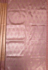 MIMOSA Peach Kanjivaram Art Silk Saree — pallu and zari work detail