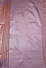 MIMOSA Pink Kanjivaram Art Silk Saree — pallu detail on model