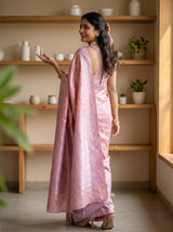 MIMOSA Pink Saree Saree — pose 7 styling detail