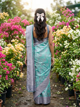 MIMOSA Rama Saree Saree — pose 2 styling detail