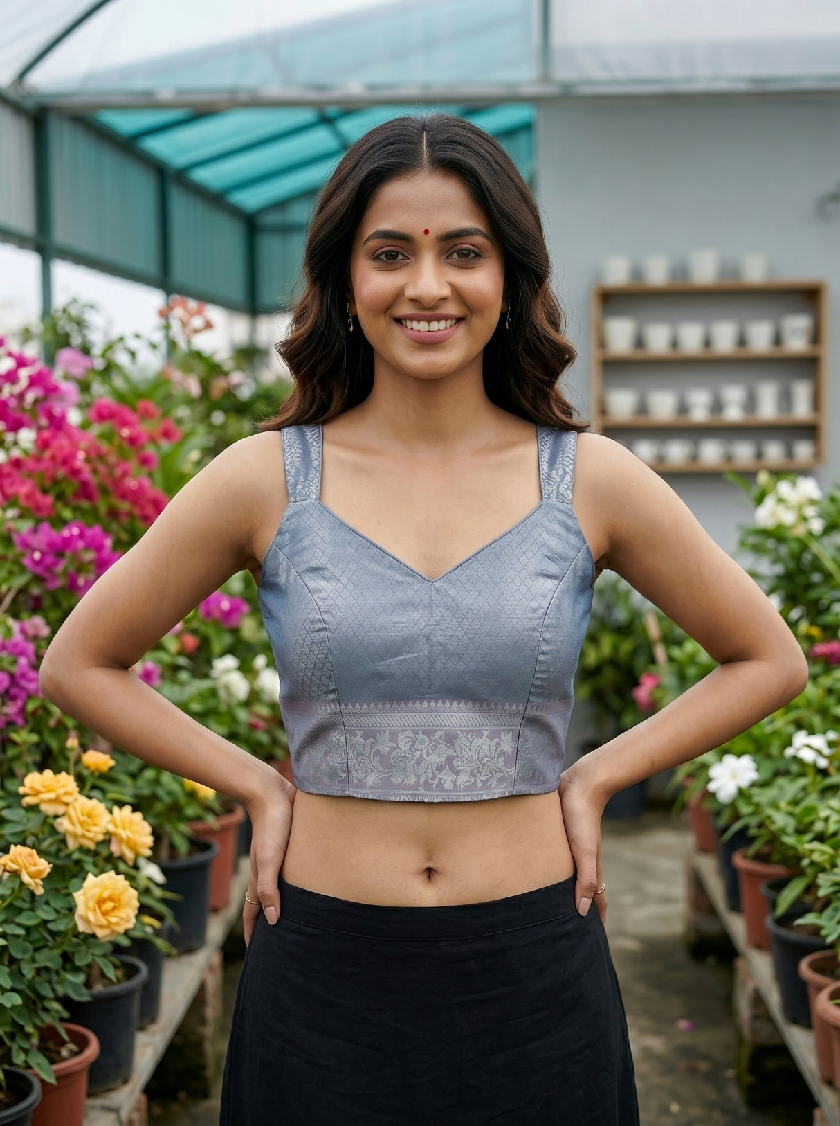 MIMOSA Rama Saree Saree — blouse close-up