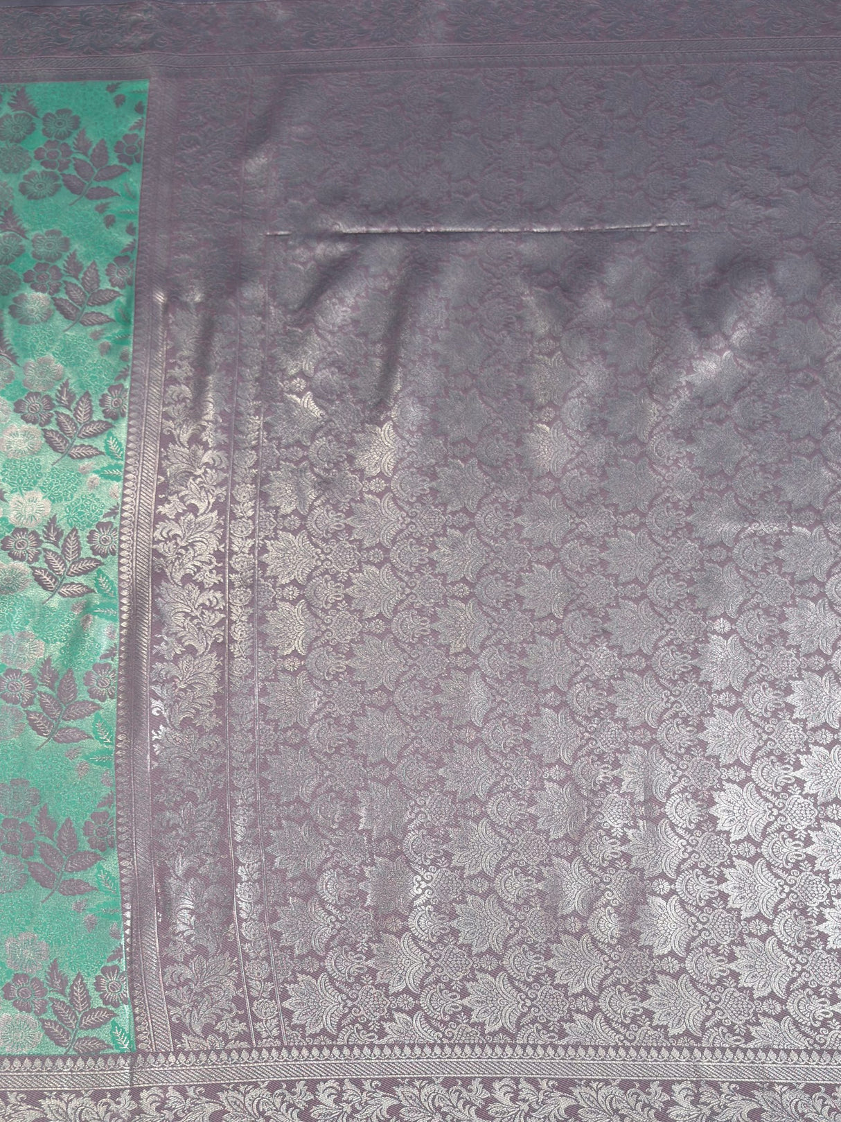 MIMOSA Rama Saree Saree — pallu and zari work detail