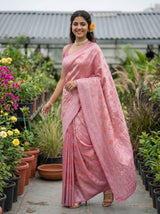 MIMOSA Strawberry Saree Saree — pose 5 styling detail