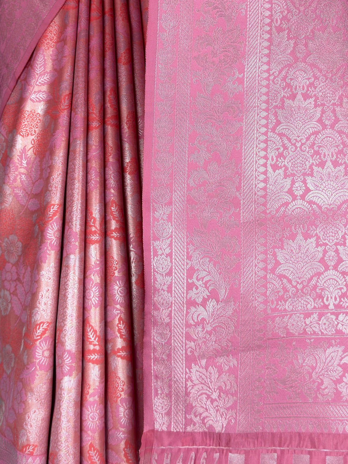 MIMOSA Strawberry Saree Saree — fleets shot full lifestyle