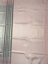 MIMOSA Grey Kanjivaram Art Silk Saree — pallu and zari work detail