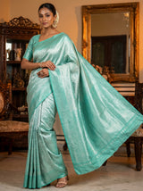 MIMOSA Rama Kanjivaram Art Silk Saree — pose 6 styling detail